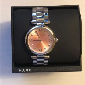 NWT MARC BY MARC JACOBS SILVER DOTTY WATCH